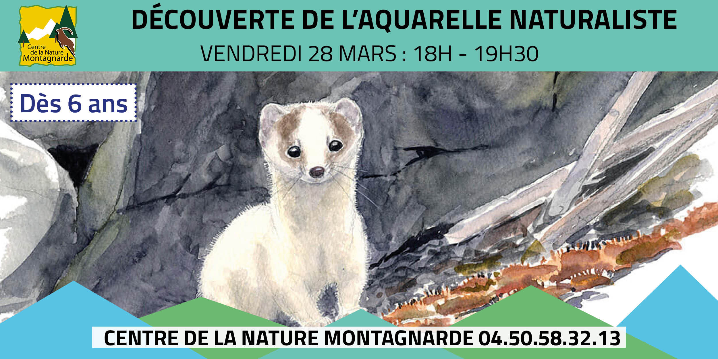 Découverte de l'aquarelle naturaliste